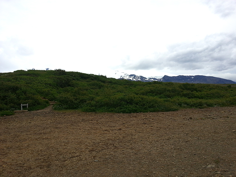 Blick auf den Gletscher Vatnajökull