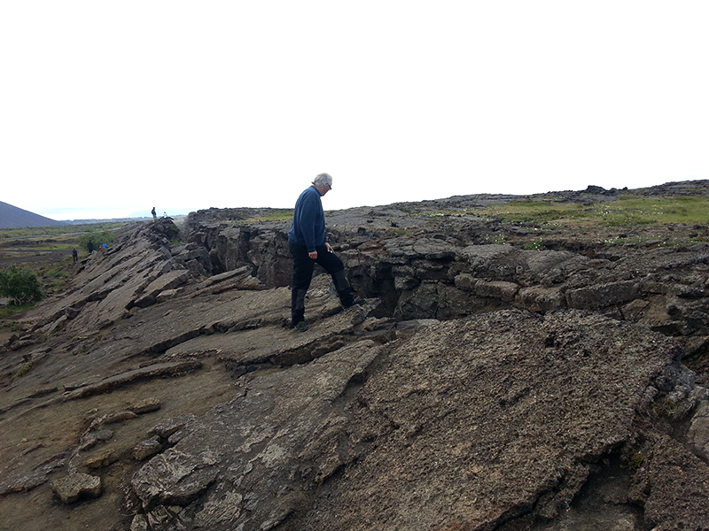 Aufstieg von der Schlammquelle Namaskard