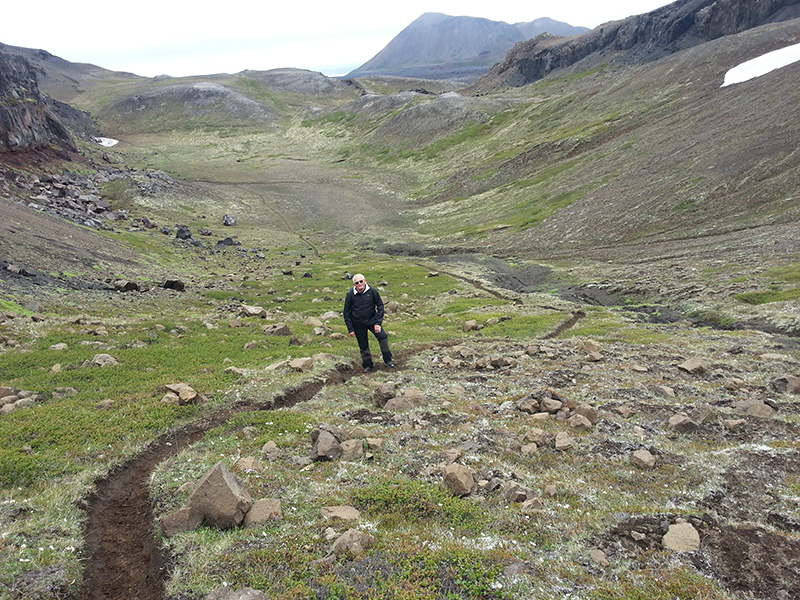 Aufstieg von der Schlammquelle Namaskard