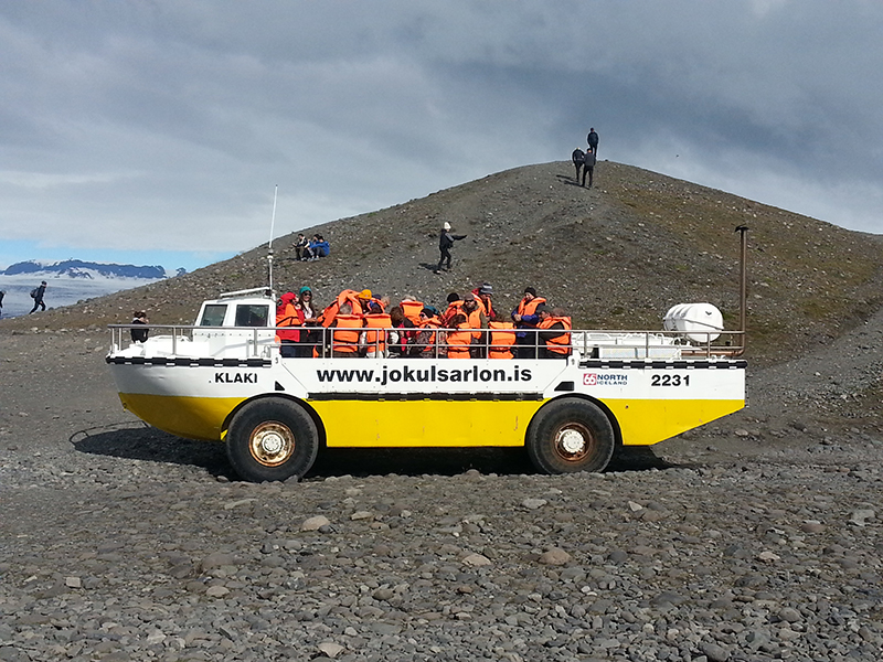 Bootsfahren auf der Gletscherlagune