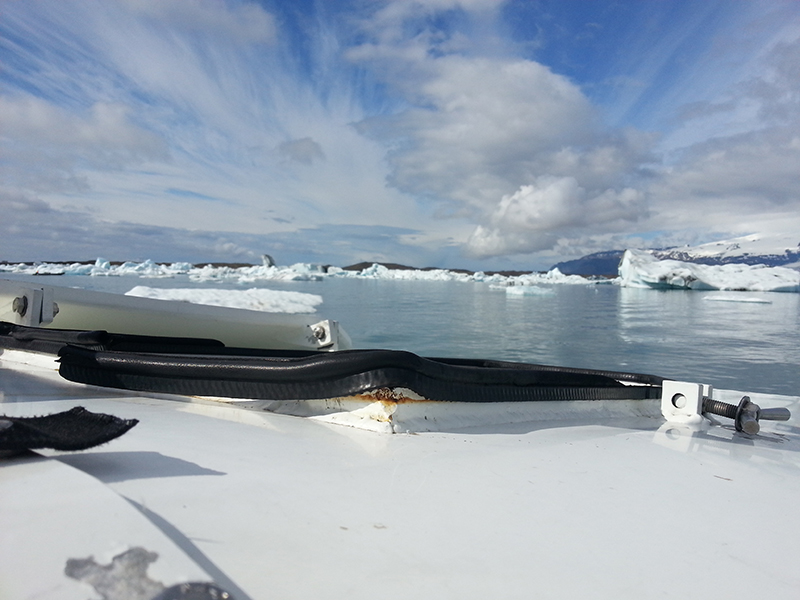 Bootsfahren auf der Gletscherlagune