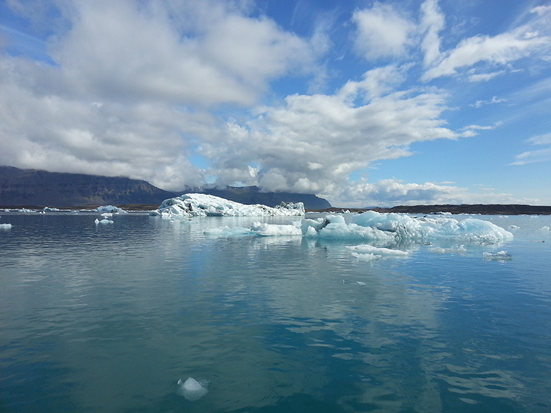 Bootsfahren auf der Gletscherlagune