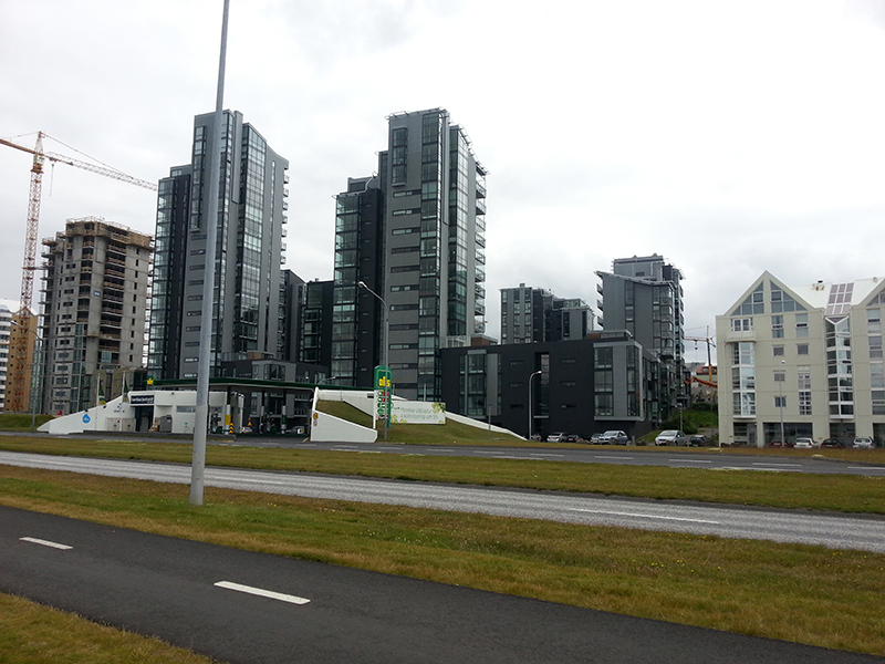 Neubauviertel in Reykjavik